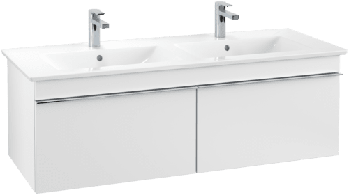 Bild von VILLEROY BOCH Venticello Waschbeckenunterschrank, 2 Auszüge, 1253 x 420 x 502 mm, White Matt / White Matt #A93901MS