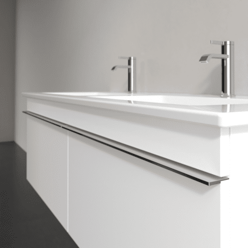 Picture of VILLEROY BOCH Venticello Vanity unit, 2 pull-out compartments, 1253 x 420 x 502 mm, White Matt / White Matt #A93901MS