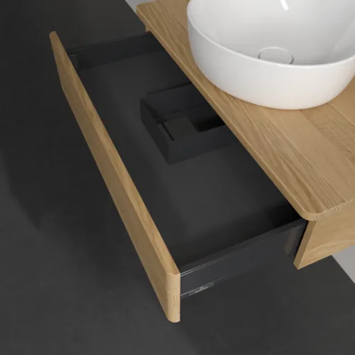 Bild von VILLEROY BOCH Antao Waschbeckenunterschrank, 1 Auszug, 800 x 190 x 500 mm, Front ohne Struktur, Honey Oak / Honey Oak #K08011HN