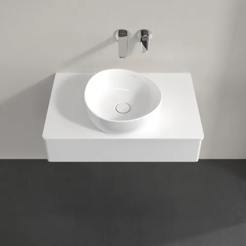Bild von VILLEROY BOCH Antao Waschbeckenunterschrank, 1 Auszug, 800 x 190 x 500 mm, Front ohne Struktur, Glossy White Lacquer / Glossy White Lacquer #K08050GF