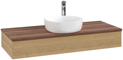 Bild von VILLEROY BOCH Antao Waschbeckenunterschrank, 1 Auszug, 1200 x 190 x 500 mm, Front ohne Struktur, Honey Oak / Warm Walnut #K10052HN