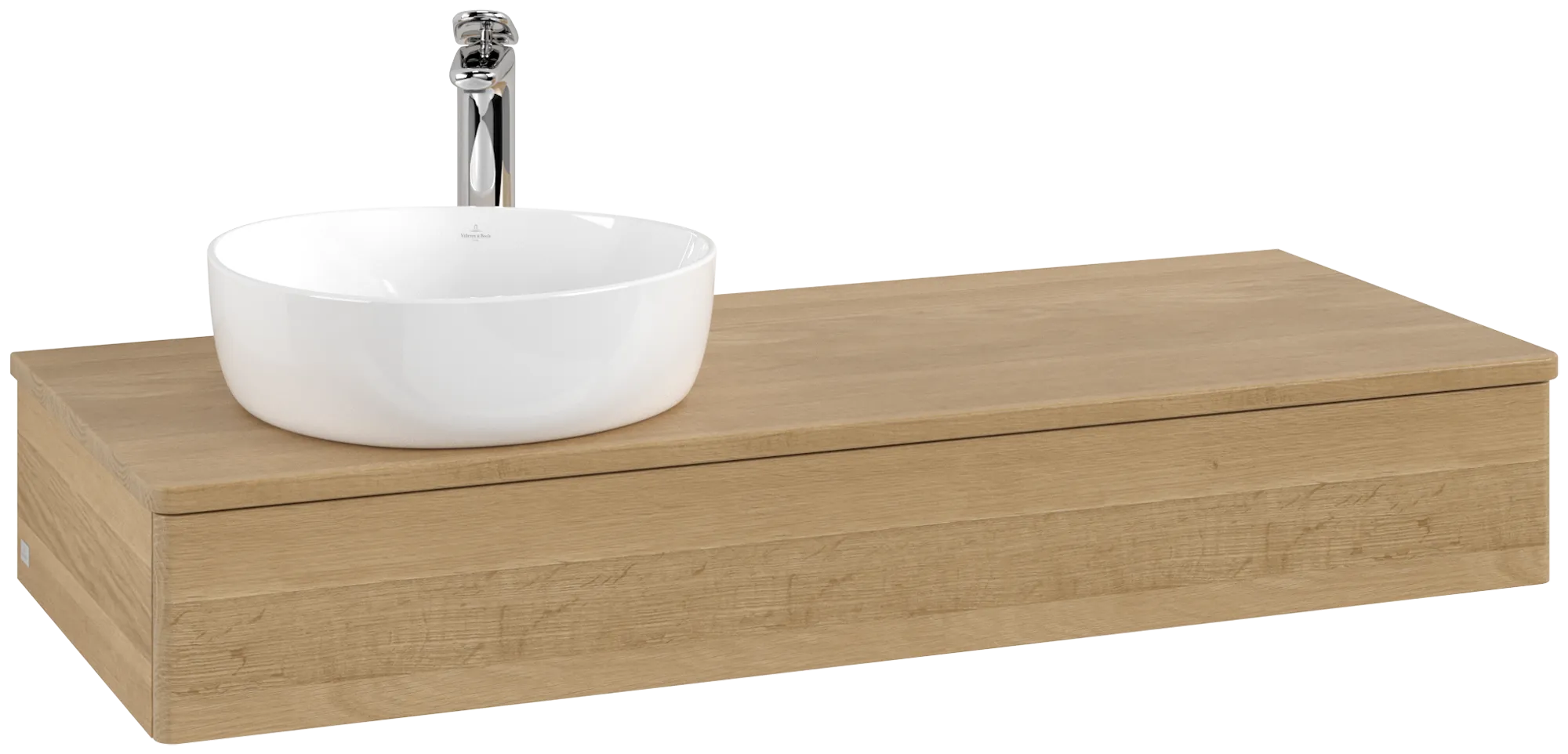 Bild von VILLEROY BOCH Antao Waschbeckenunterschrank, 1 Auszug, 1200 x 190 x 500 mm, Front ohne Struktur, Honey Oak / Honey Oak #K11051HN