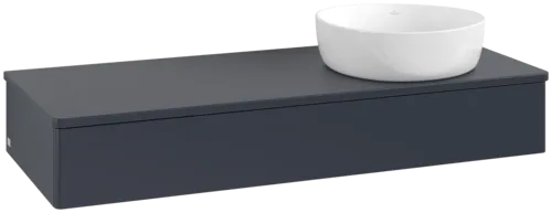 Bild von VILLEROY BOCH Antao Waschbeckenunterschrank, 1 Auszug, 1200 x 190 x 500 mm, Front ohne Struktur, Midnight Blue Matt Lacquer / Midnight Blue Matt Lacquer #K12010HG