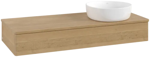 Bild von VILLEROY BOCH Antao Waschbeckenunterschrank, 1 Auszug, 1200 x 190 x 500 mm, Front ohne Struktur, Honey Oak / Honey Oak #K12011HN