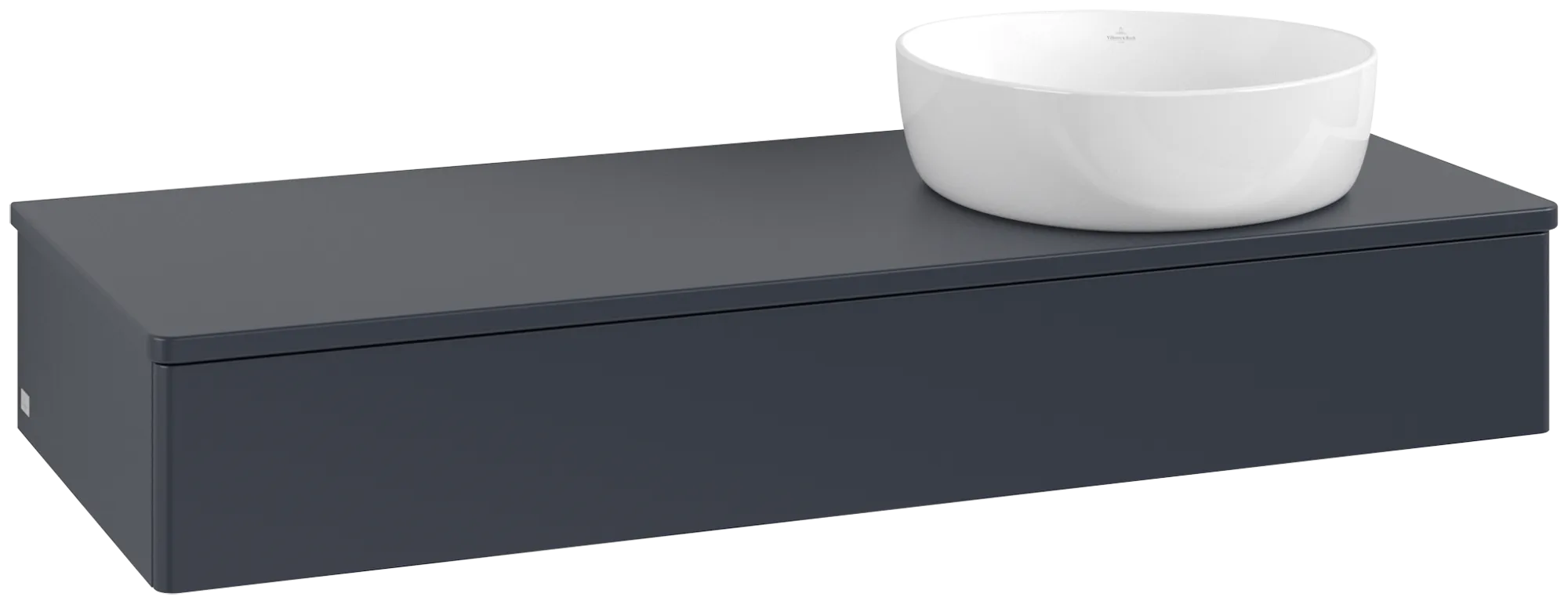 Bild von VILLEROY BOCH Antao Waschbeckenunterschrank, 1 Auszug, 1200 x 190 x 500 mm, Front ohne Struktur, Midnight Blue Matt Lacquer / Midnight Blue Matt Lacquer #K12050HG