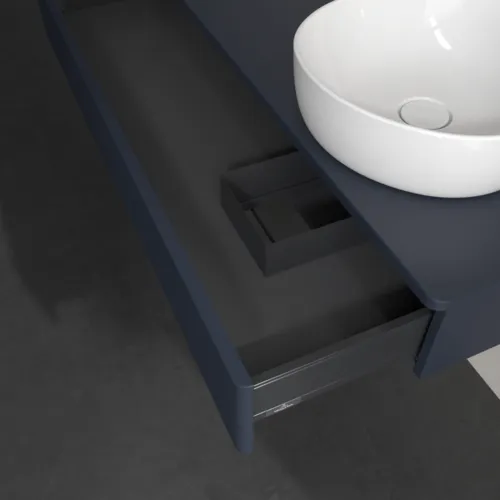 Obrázek VILLEROY BOCH Antao Vanity unit, 1 pull-out compartment, 1200 x 190 x 500 mm, Front with grain texture, Midnight Blue Matt Lacquer / Midnight Blue Matt Lacquer #K12110HG