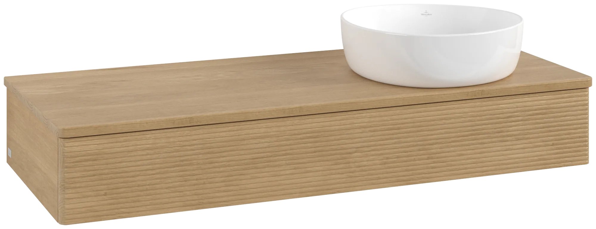 Bild von VILLEROY BOCH Antao Waschbeckenunterschrank, 1 Auszug, 1200 x 190 x 500 mm, Front mit Struktur, Honey Oak / Honey Oak #K12111HN