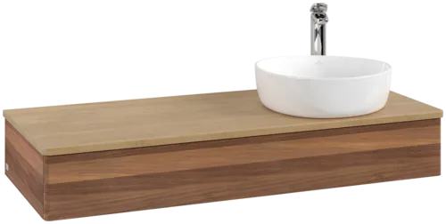 Bild von VILLEROY BOCH Antao Waschbeckenunterschrank, 1 Auszug, 1200 x 190 x 500 mm, Front ohne Struktur, Warm Walnut / Honey Oak #K12051HM