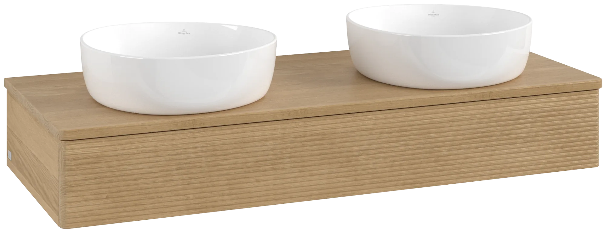 Obrázek VILLEROY BOCH Antao Vanity unit, 1 pull-out compartment, 1200 x 190 x 500 mm, Front with grain texture, Honey Oak / Honey Oak #K13111HN