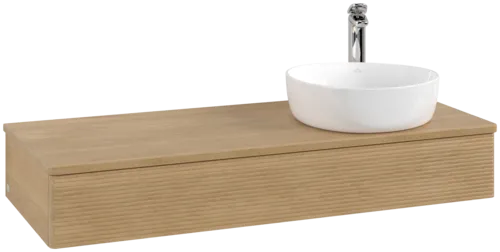 Obrázek VILLEROY BOCH Antao Vanity unit, 1 pull-out compartment, 1200 x 190 x 500 mm, Front with grain texture, Honey Oak / Honey Oak #K12151HN