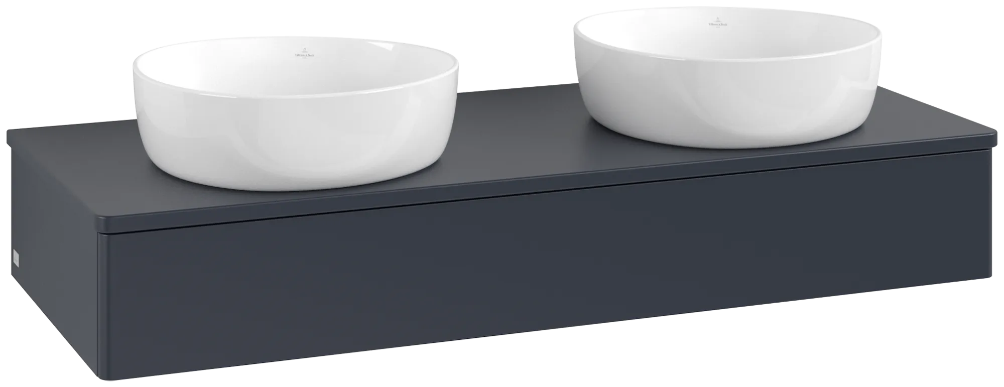 Bild von VILLEROY BOCH Antao Waschbeckenunterschrank, 1 Auszug, 1200 x 190 x 500 mm, Front ohne Struktur, Midnight Blue Matt Lacquer / Midnight Blue Matt Lacquer #K13050HG