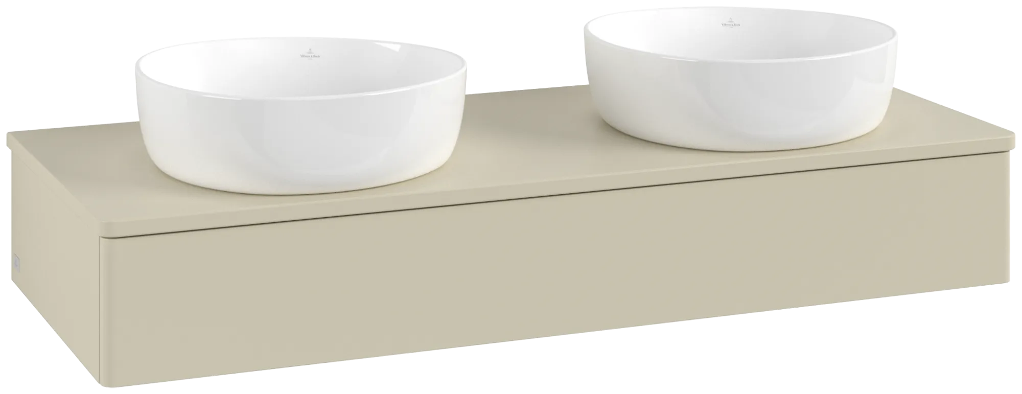 Bild von VILLEROY BOCH Antao Waschbeckenunterschrank, 1 Auszug, 1200 x 190 x 500 mm, Front ohne Struktur, Silk Grey Matt Lacquer / Silk Grey Matt Lacquer #K13050HJ