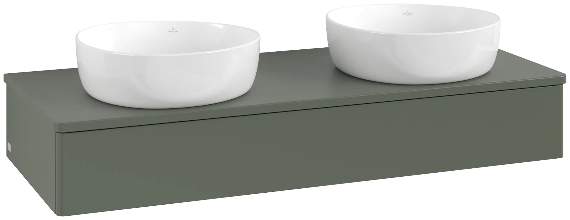 Bild von VILLEROY BOCH Antao Waschbeckenunterschrank, 1 Auszug, 1200 x 190 x 500 mm, Front ohne Struktur, Leaf Green Matt Lacquer / Leaf Green Matt Lacquer #K13050HL