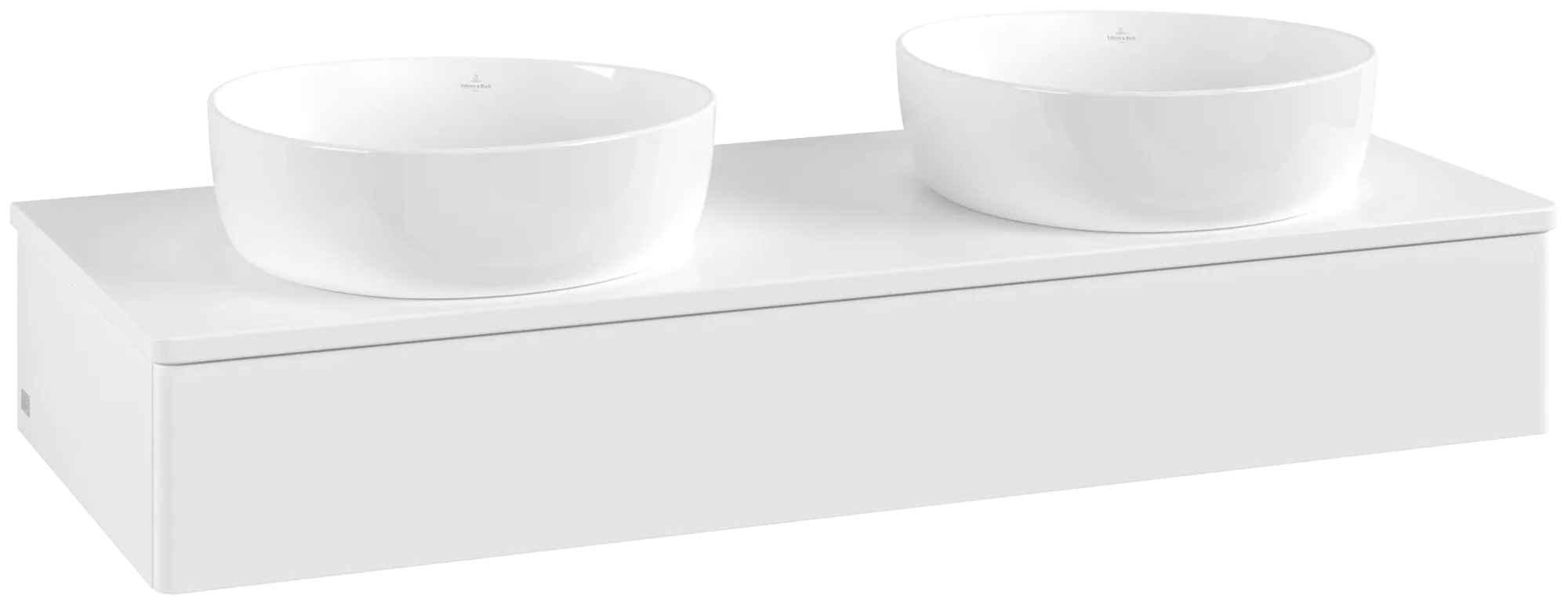 Bild von VILLEROY BOCH Antao Waschbeckenunterschrank, 1 Auszug, 1200 x 190 x 500 mm, Front ohne Struktur, White Matt Lacquer / White Matt Lacquer #K13050MT