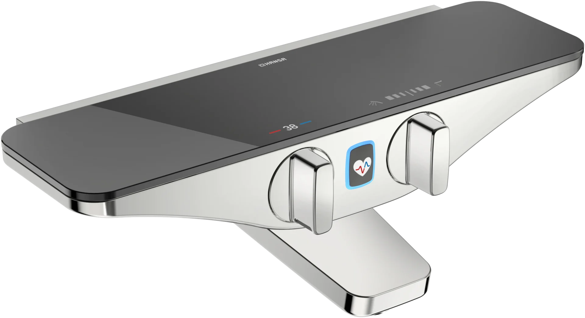 Bild von HANSA HANSAEMOTION Wellfit Wannenfüll- und Brausebatterie, 6 V, Bluetooth #5864217284