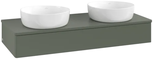Bild von VILLEROY BOCH Antao Waschbeckenunterschrank, 1 Auszug, 1200 x 190 x 500 mm, Front ohne Struktur, Leaf Green Matt Lacquer / Leaf Green Matt Lacquer #K13010HL