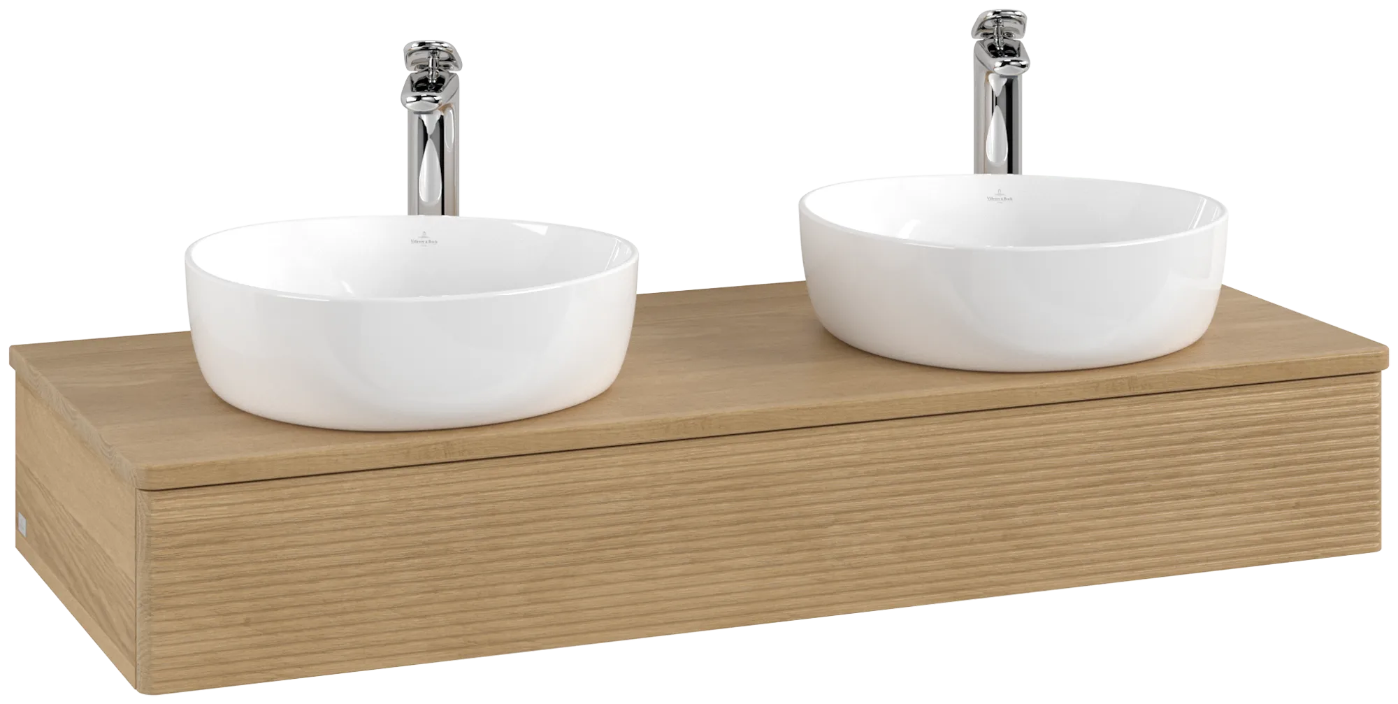 Obrázek VILLEROY BOCH Antao Vanity unit, 1 pull-out compartment, 1200 x 190 x 500 mm, Front with grain texture, Honey Oak / Honey Oak #K13151HN