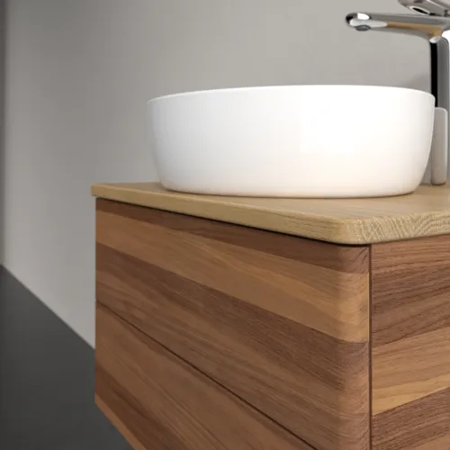 Obrázek VILLEROY BOCH Antao Vanity unit, 2 pull-out compartments, 600 x 360 x 500 mm, Front without structure, Warm Walnut / Honey Oak #K18051HM