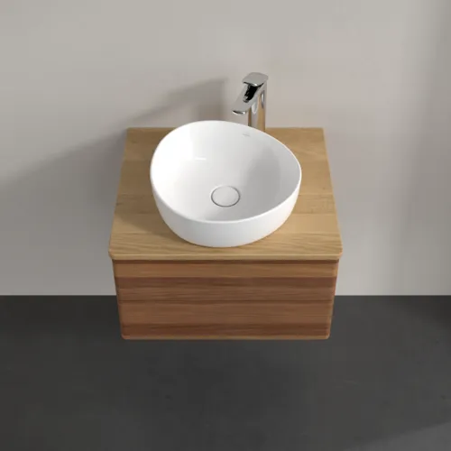 Obrázek VILLEROY BOCH Antao Vanity unit, 2 pull-out compartments, 600 x 360 x 500 mm, Front without structure, Warm Walnut / Honey Oak #K18051HM