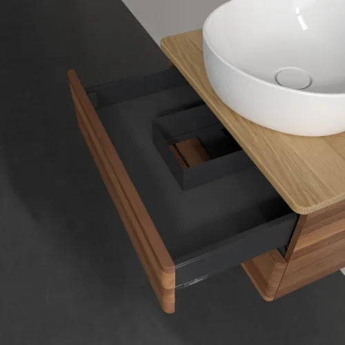 Obrázek VILLEROY BOCH Antao Vanity unit, 2 pull-out compartments, 600 x 360 x 500 mm, Front without structure, Warm Walnut / Honey Oak #K18051HM