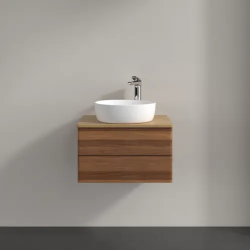 Obrázek VILLEROY BOCH Antao Vanity unit, 2 pull-out compartments, 600 x 360 x 500 mm, Front without structure, Warm Walnut / Honey Oak #K18051HM