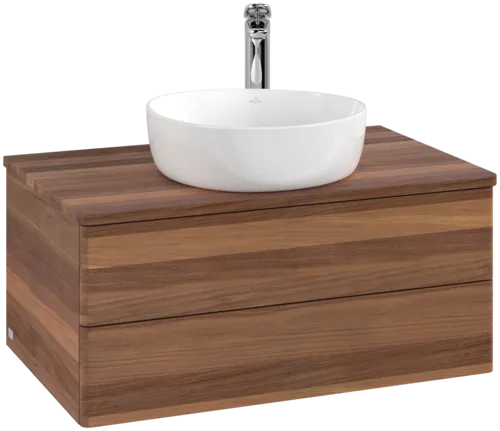 Obrázek VILLEROY BOCH Antao Vanity unit, 2 pull-out compartments, 800 x 360 x 500 mm, Front without structure, Warm Walnut / Warm Walnut #K19052HM