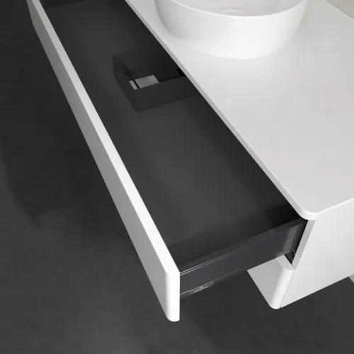 Bild von VILLEROY BOCH Antao Waschbeckenunterschrank, 2 Auszüge, 1200 x 360 x 500 mm, Front ohne Struktur, Glossy White Lacquer / Glossy White Lacquer #K21050GF