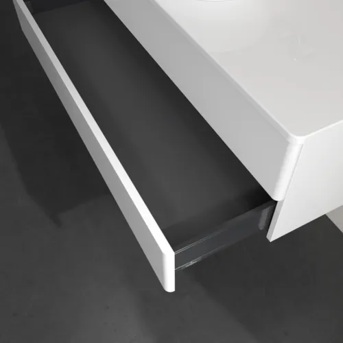 Bild von VILLEROY BOCH Antao Waschbeckenunterschrank, 2 Auszüge, 1200 x 360 x 500 mm, Front ohne Struktur, Glossy White Lacquer / Glossy White Lacquer #K21050GF