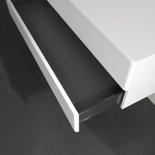 Bild von VILLEROY BOCH Antao Waschbeckenunterschrank, 2 Auszüge, 1200 x 360 x 500 mm, Front ohne Struktur, White Matt Lacquer / White Matt Lacquer #K22010MT