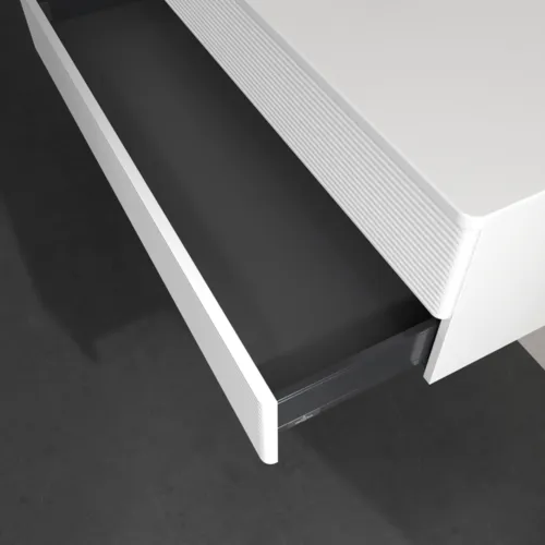 Bild von VILLEROY BOCH Antao Waschbeckenunterschrank, 2 Auszüge, 1200 x 360 x 500 mm, Front mit Struktur, White Matt Lacquer / White Matt Lacquer #K22110MT