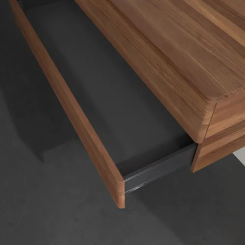 Bild von VILLEROY BOCH Antao Waschbeckenunterschrank, 2 Auszüge, 1200 x 360 x 500 mm, Front mit Struktur, Warm Walnut / Warm Walnut #K22152HM
