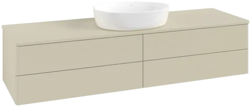 Bild von VILLEROY BOCH Antao Waschbeckenunterschrank, 4 Auszüge, 1600 x 360 x 500 mm, Front ohne Struktur, Silk Grey Matt Lacquer / Silk Grey Matt Lacquer #K25010HJ