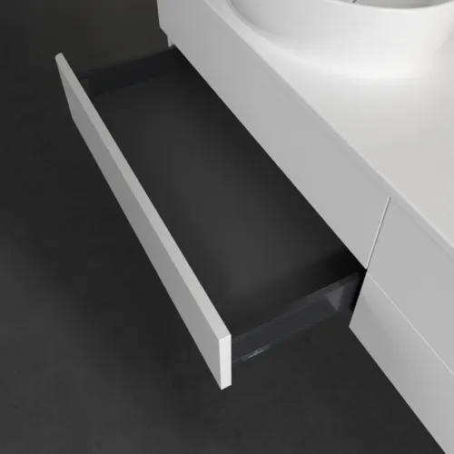 Bild von VILLEROY BOCH Antao Waschbeckenunterschrank, 4 Auszüge, 1600 x 360 x 500 mm, Front ohne Struktur, White Matt Lacquer / White Matt Lacquer #K26010MT