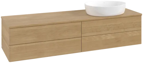 Obrázek VILLEROY BOCH Antao Vanity unit, 4 pull-out compartments, 1600 x 360 x 500 mm, Front without structure, Honey Oak / Honey Oak #K27011HN