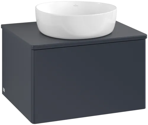 Bild von VILLEROY BOCH Antao Waschbeckenunterschrank, 1 Auszug, 600 x 360 x 500 mm, Front ohne Struktur, Midnight Blue Matt Lacquer / Midnight Blue Matt Lacquer #K29010HG