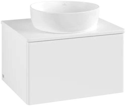 Bild von VILLEROY BOCH Antao Waschbeckenunterschrank, 1 Auszug, 600 x 360 x 500 mm, Front ohne Struktur, White Matt Lacquer / White Matt Lacquer #K29010MT