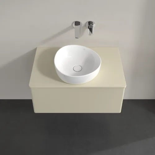 Bild von VILLEROY BOCH Antao Waschbeckenunterschrank, 1 Auszug, 800 x 360 x 500 mm, Front ohne Struktur, Silk Grey Matt Lacquer / Silk Grey Matt Lacquer #K30010HJ