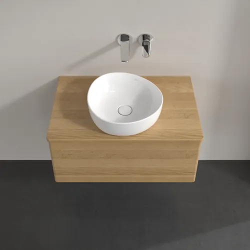 Bild von VILLEROY BOCH Antao Waschbeckenunterschrank, 1 Auszug, 800 x 360 x 500 mm, Front ohne Struktur, Honey Oak / Honey Oak #K30011HN