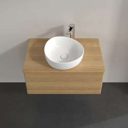 Bild von VILLEROY BOCH Antao Waschbeckenunterschrank, 1 Auszug, 800 x 360 x 500 mm, Front ohne Struktur, Honey Oak / Honey Oak #K30051HN
