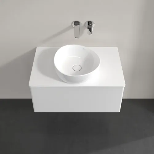 Bild von VILLEROY BOCH Antao Waschbeckenunterschrank, 1 Auszug, 800 x 360 x 500 mm, Front ohne Struktur, Glossy White Lacquer / Glossy White Lacquer #K30050GF