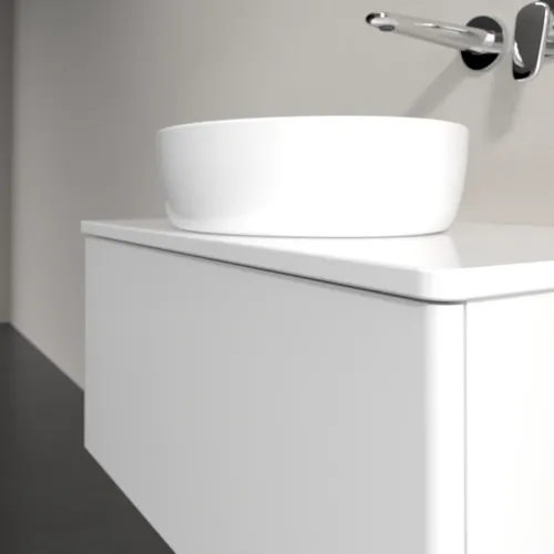 Bild von VILLEROY BOCH Antao Waschbeckenunterschrank, 1 Auszug, 800 x 360 x 500 mm, Front ohne Struktur, Glossy White Lacquer / Glossy White Lacquer #K30050GF