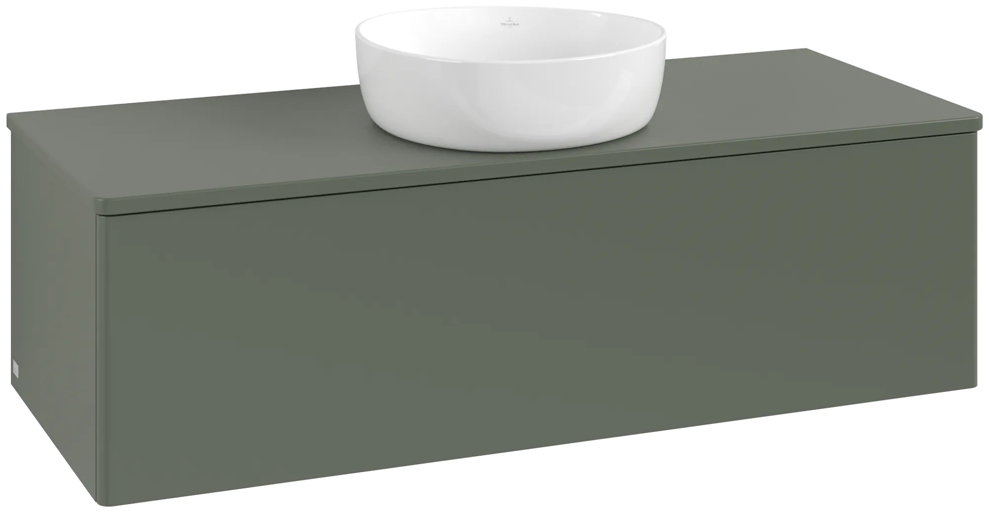 Bild von VILLEROY BOCH Antao Waschbeckenunterschrank, 1 Auszug, 1200 x 360 x 500 mm, Front ohne Struktur, Leaf Green Matt Lacquer / Leaf Green Matt Lacquer #K32010HL