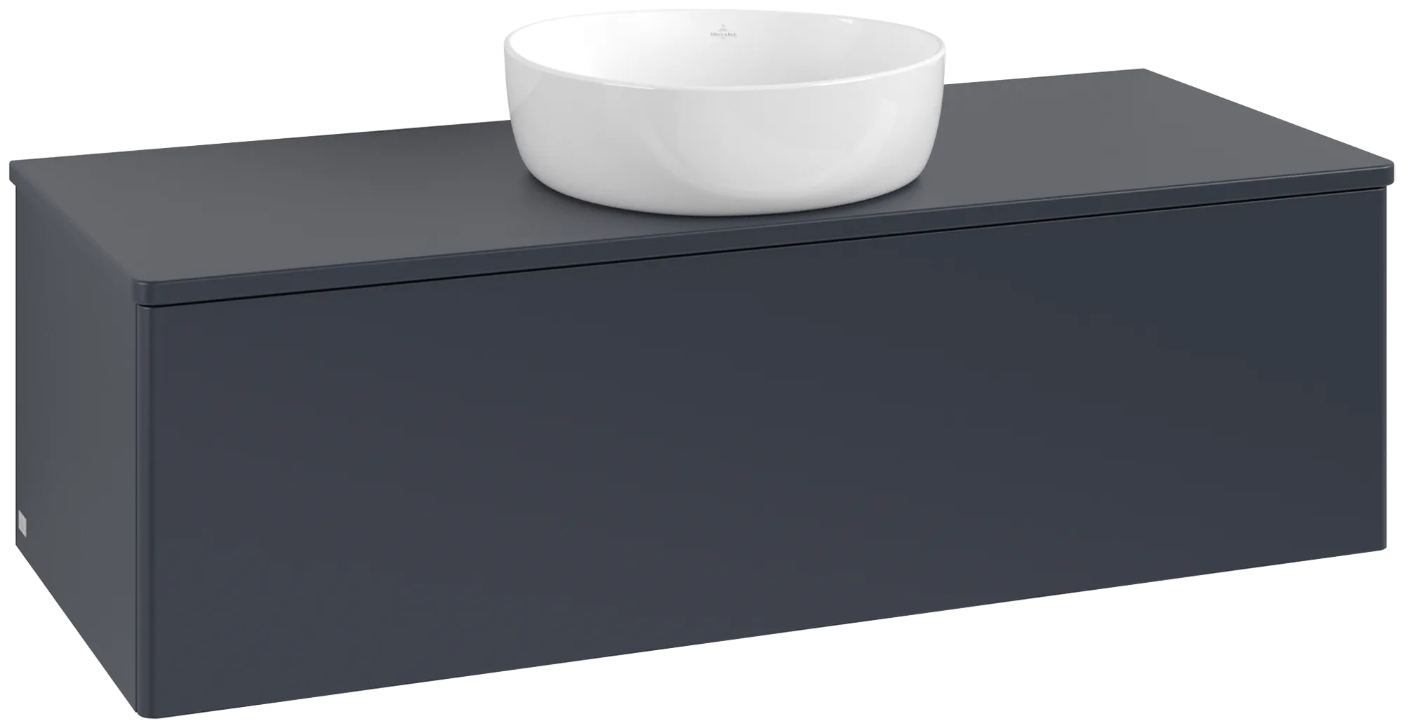 Bild von VILLEROY BOCH Antao Waschbeckenunterschrank, 1 Auszug, 1200 x 360 x 500 mm, Front ohne Struktur, Midnight Blue Matt Lacquer / Midnight Blue Matt Lacquer #K32050HG