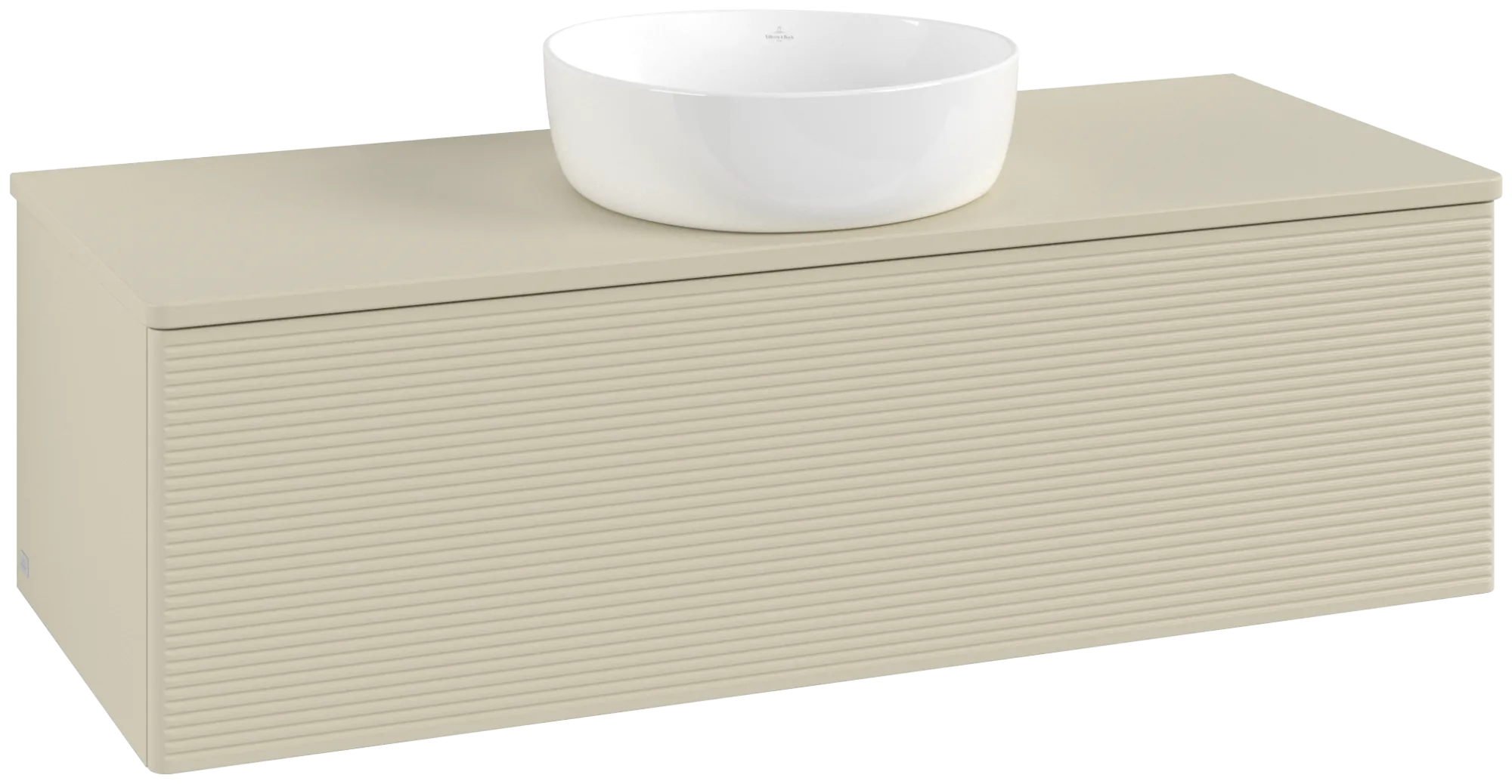 Bild von VILLEROY BOCH Antao Waschbeckenunterschrank, 1 Auszug, 1200 x 360 x 500 mm, Front mit Struktur, Silk Grey Matt Lacquer / Silk Grey Matt Lacquer #K32110HJ