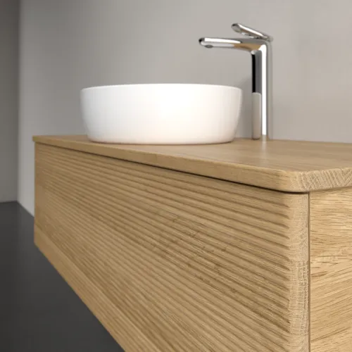 Obrázek VILLEROY BOCH Antao Vanity unit, 1 pull-out compartment, 1200 x 360 x 500 mm, Front with grain texture, Honey Oak / Honey Oak #K32151HN