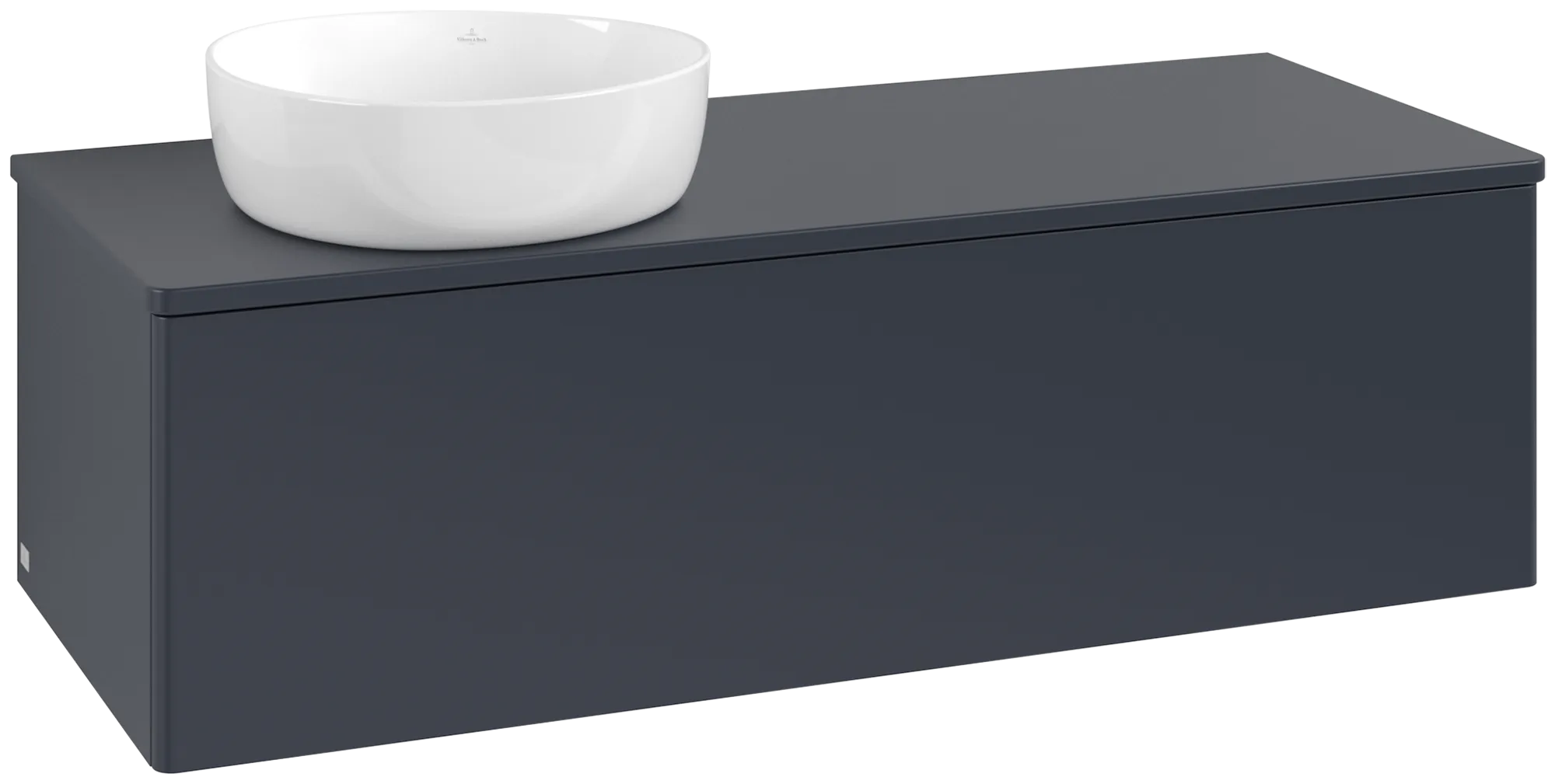 Bild von VILLEROY BOCH Antao Waschbeckenunterschrank, 1 Auszug, 1200 x 360 x 500 mm, Front ohne Struktur, Midnight Blue Matt Lacquer / Midnight Blue Matt Lacquer #K33010HG