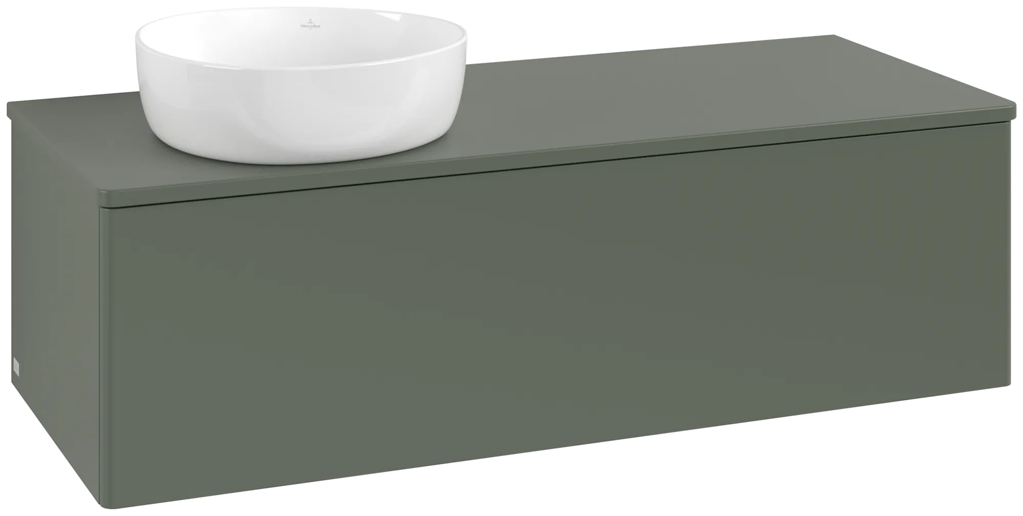 Bild von VILLEROY BOCH Antao Waschbeckenunterschrank, 1 Auszug, 1200 x 360 x 500 mm, Front ohne Struktur, Leaf Green Matt Lacquer / Leaf Green Matt Lacquer #K33010HL