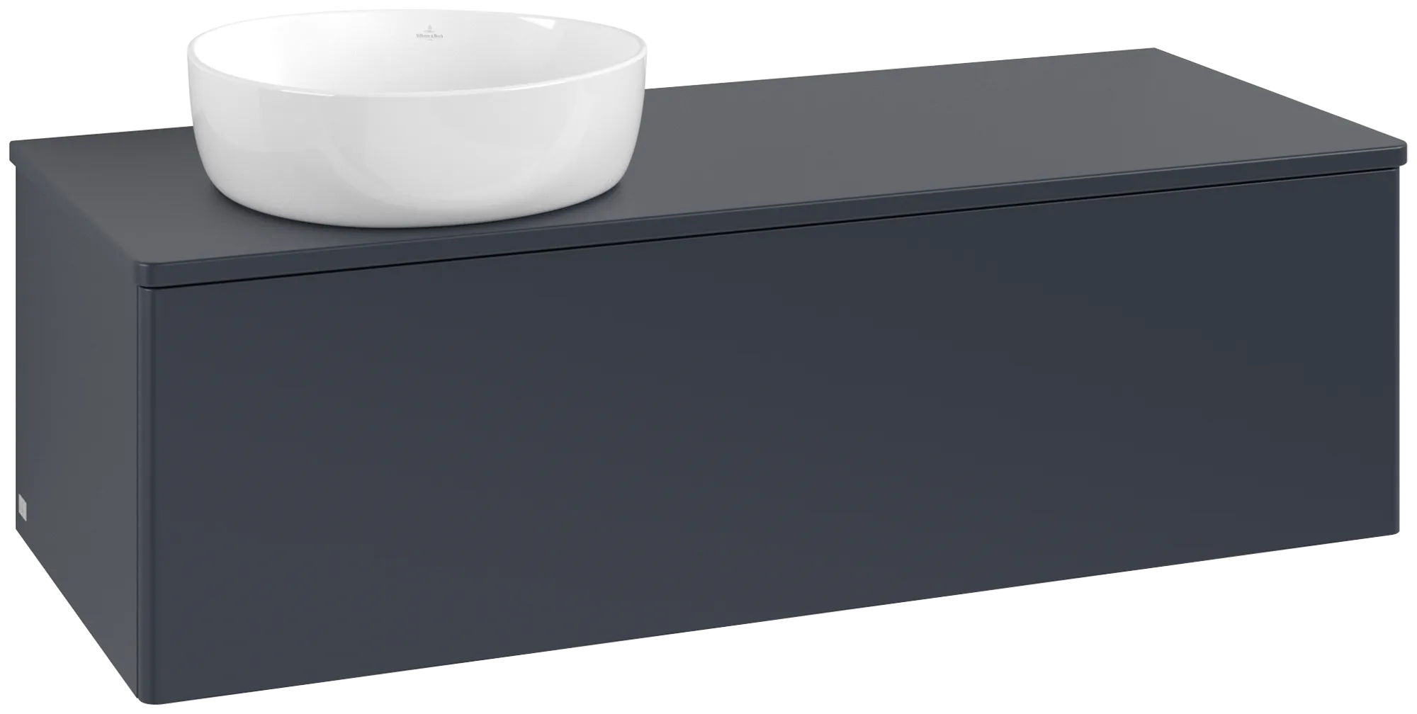 Bild von VILLEROY BOCH Antao Waschbeckenunterschrank, 1 Auszug, 1200 x 360 x 500 mm, Front ohne Struktur, Midnight Blue Matt Lacquer / Midnight Blue Matt Lacquer #K33050HG