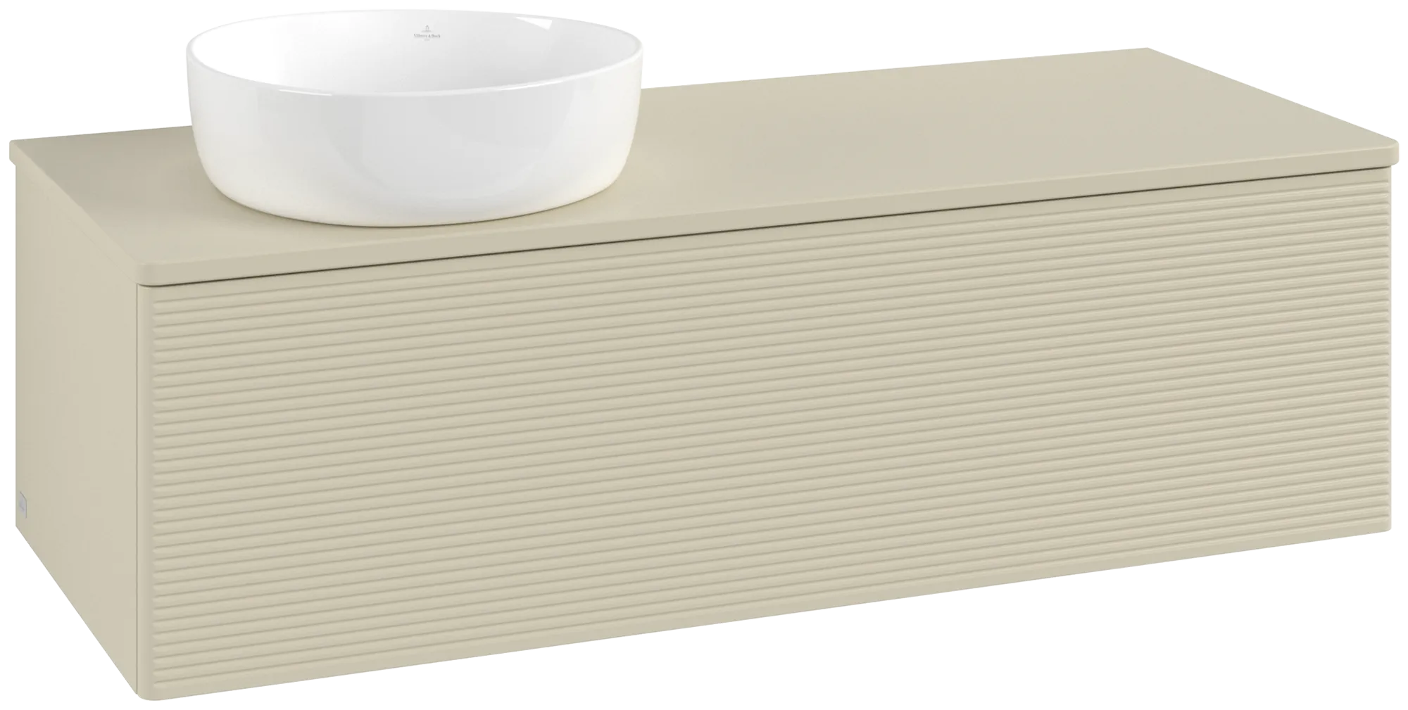 Bild von VILLEROY BOCH Antao Waschbeckenunterschrank, 1 Auszug, 1200 x 360 x 500 mm, Front mit Struktur, Silk Grey Matt Lacquer / Silk Grey Matt Lacquer #K33110HJ