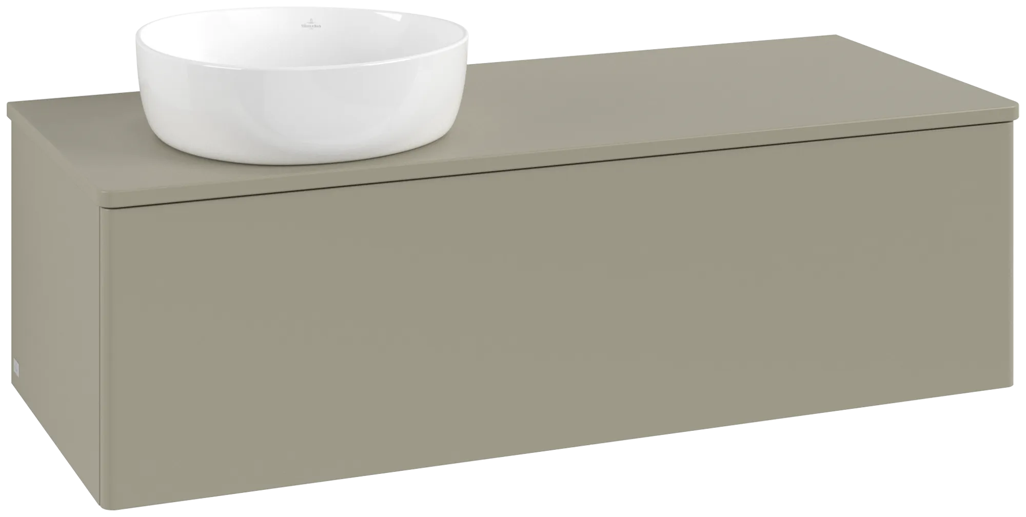 Bild von VILLEROY BOCH Antao Waschbeckenunterschrank, 1 Auszug, 1200 x 360 x 500 mm, Front ohne Struktur, Stone Grey Matt Lacquer / Stone Grey Matt Lacquer #K33050HK